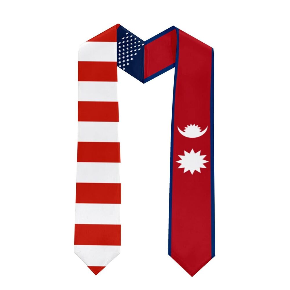 4508 Nepal Graduation Stole Graduation Sash Scarf Graduation Gift for Nepal
